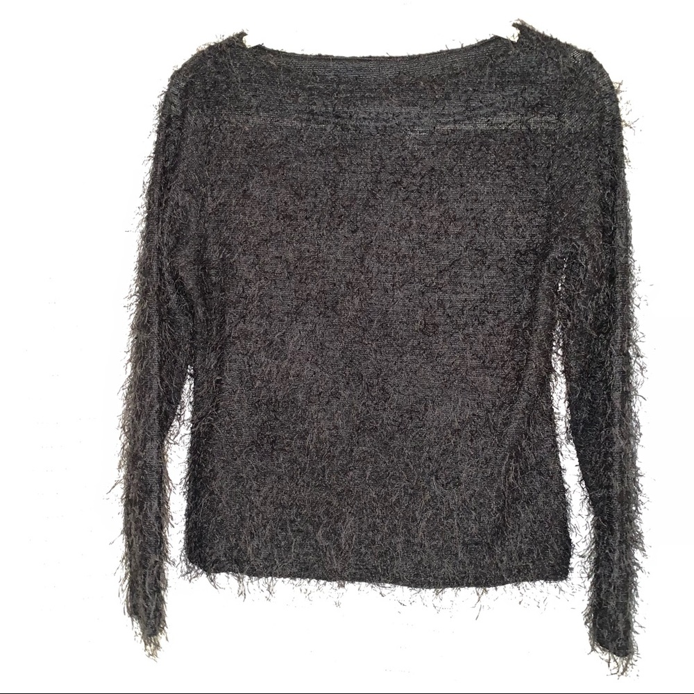 Like New Fuzzy Black Sweater